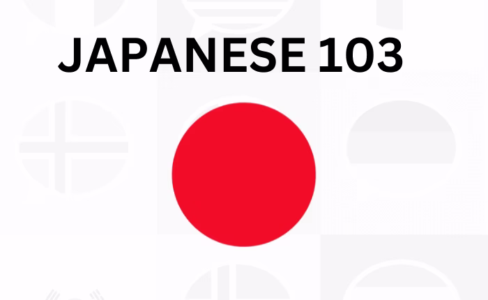 Japanese 103