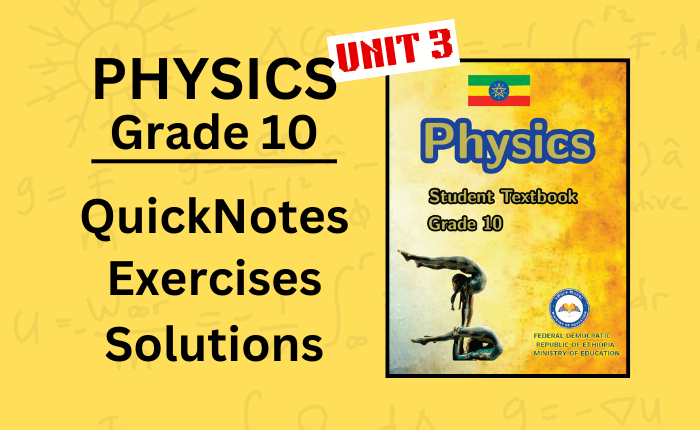 Grade 10 Physics Unit 3 : Elasticity and Static Equilibrium of Rigid Body