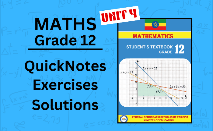 Grade 12 Mathematics Unit 4: Introduction to Linear Programming