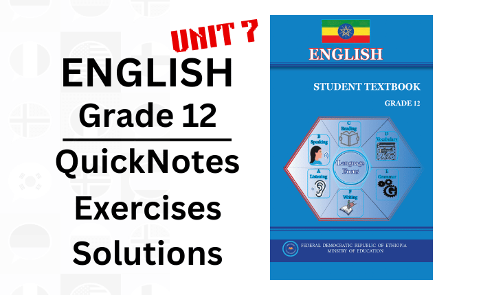 Grade 12 English Unit 7 : National Pride